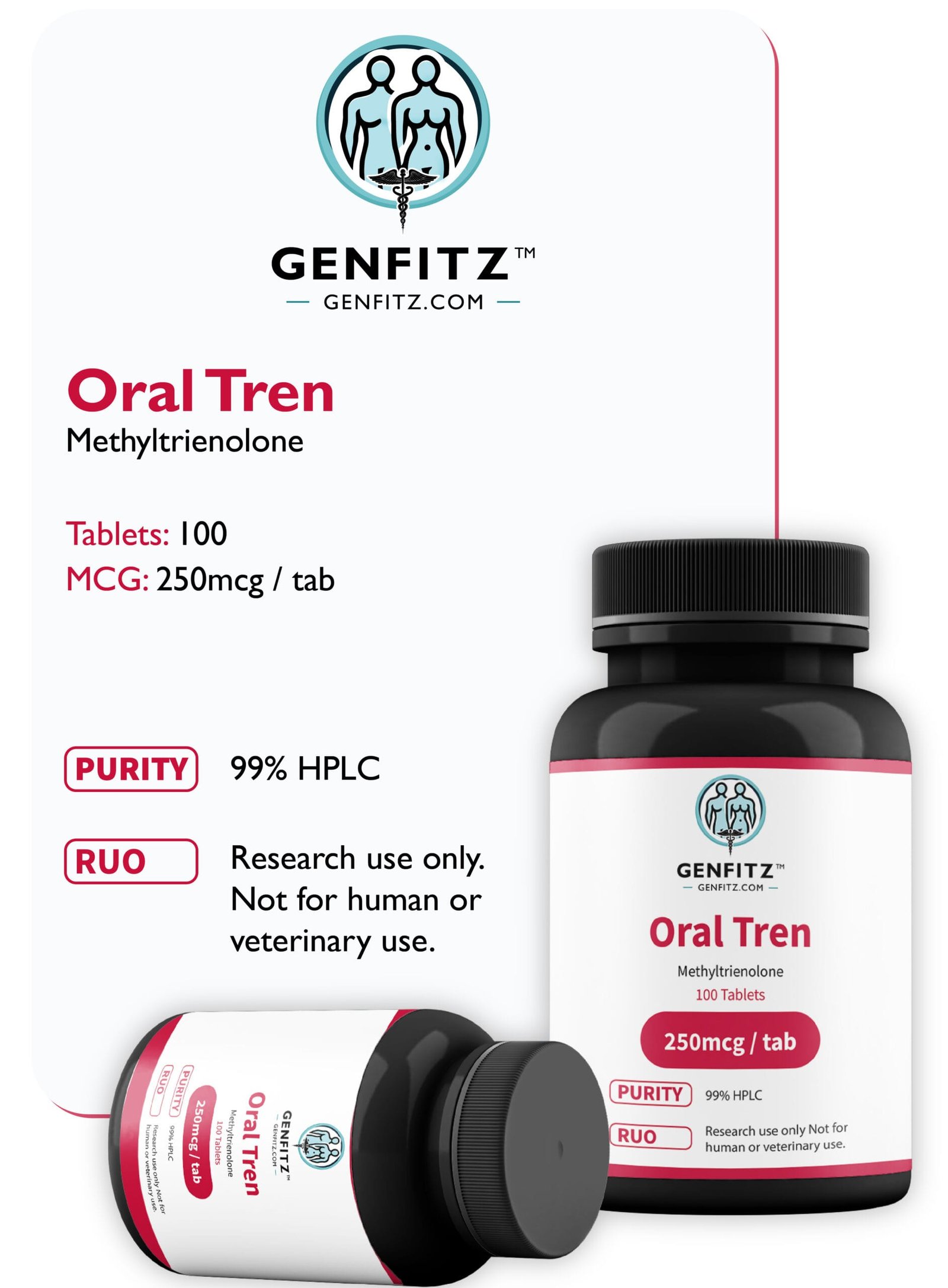 Oral Tren 100 tabs (250 mcg/tab)