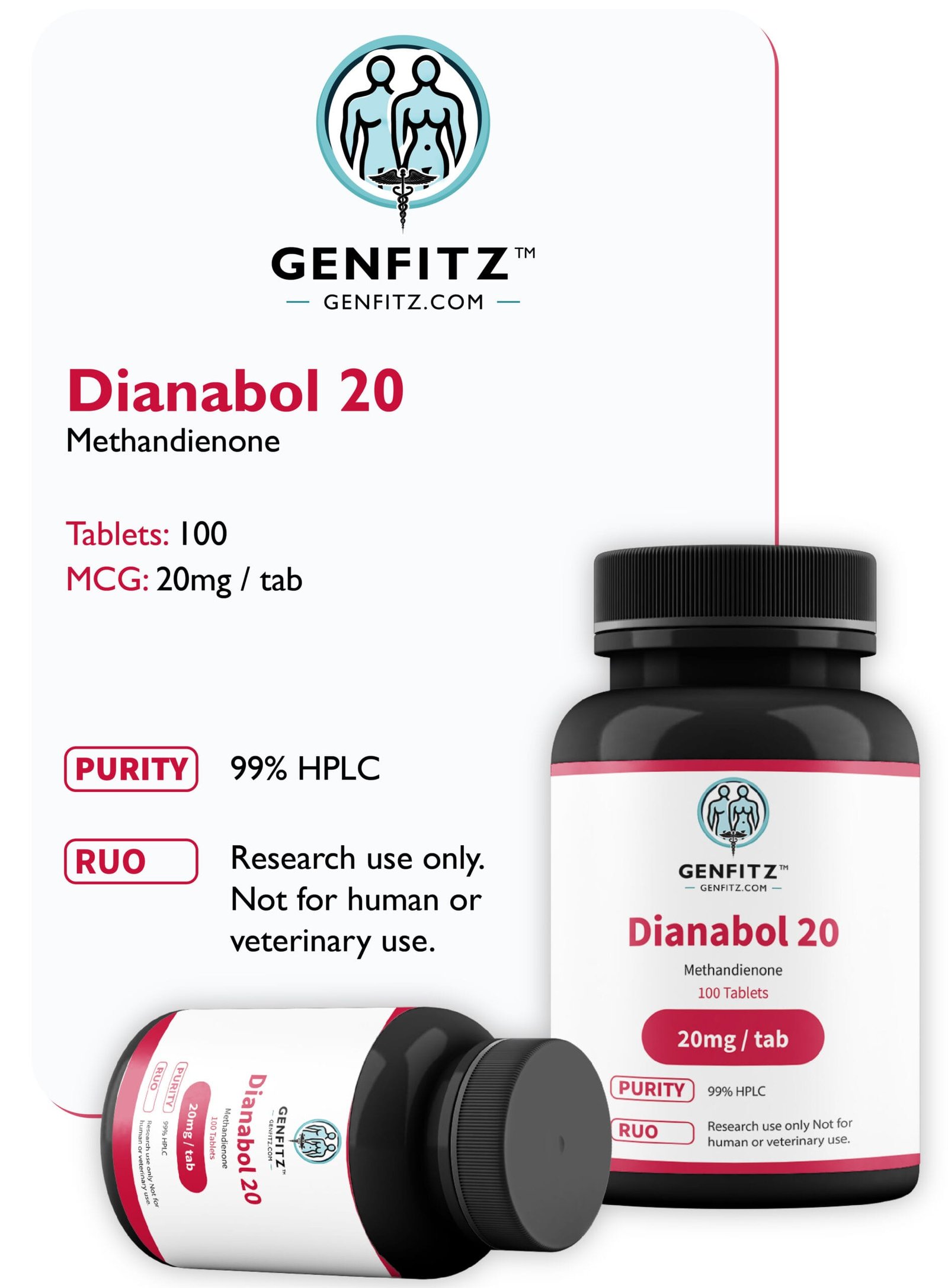 DIANABOL 20 100 tabs, 20mg/tab